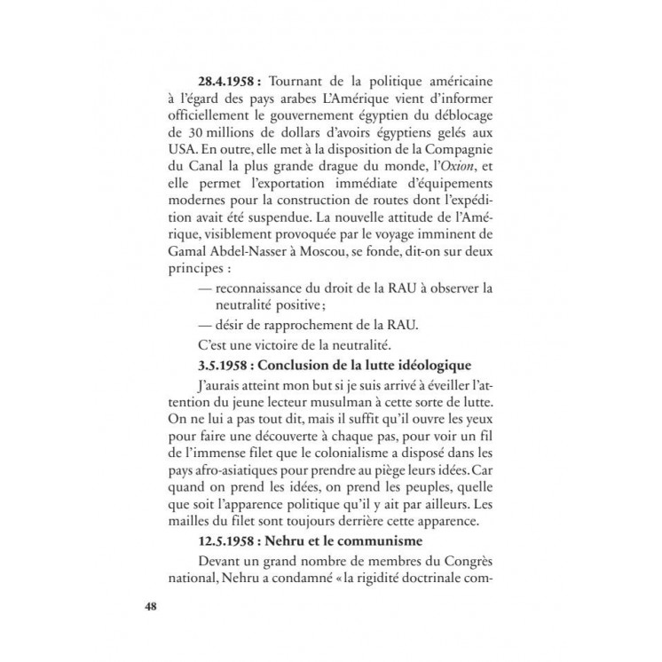 Mémoires d'un témoin du siècle : les carnets (1958-1973) - Malek Bennabi - Héritage