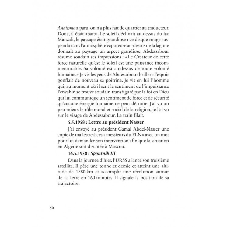 Mémoires d'un témoin du siècle : les carnets (1958-1973) - Malek Bennabi - Héritage