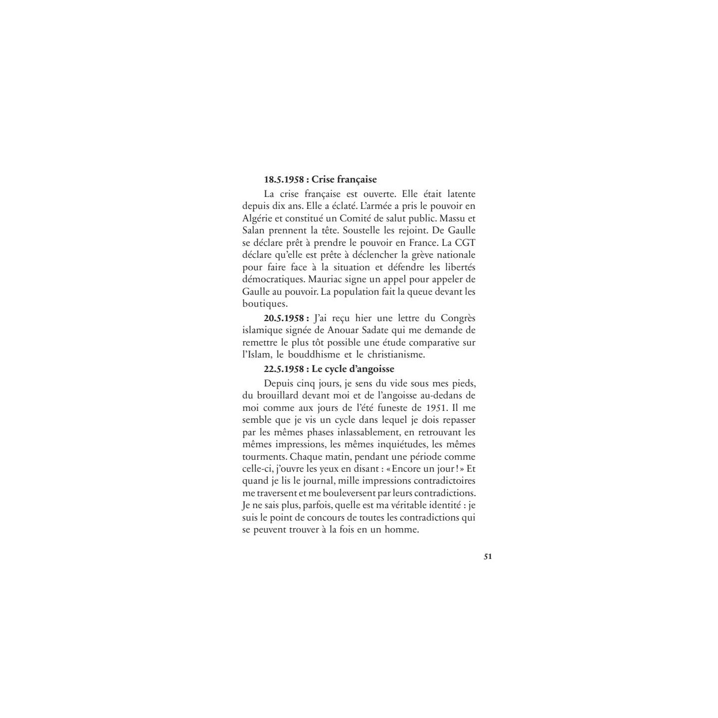 Mémoires d'un témoin du siècle : les carnets (1958-1973) - Malek Bennabi - Héritage