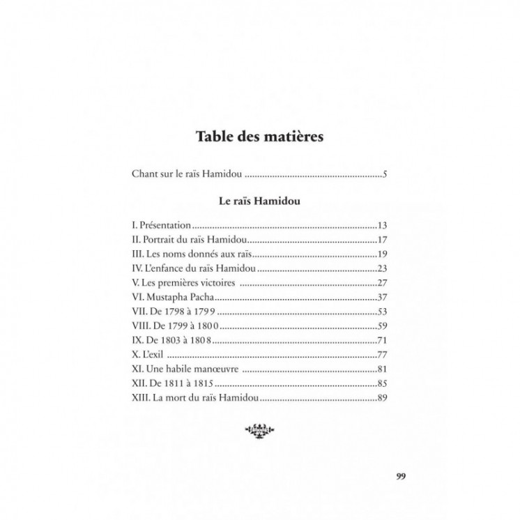 Raïs Hamidou - Albert Devoulx - Héritage